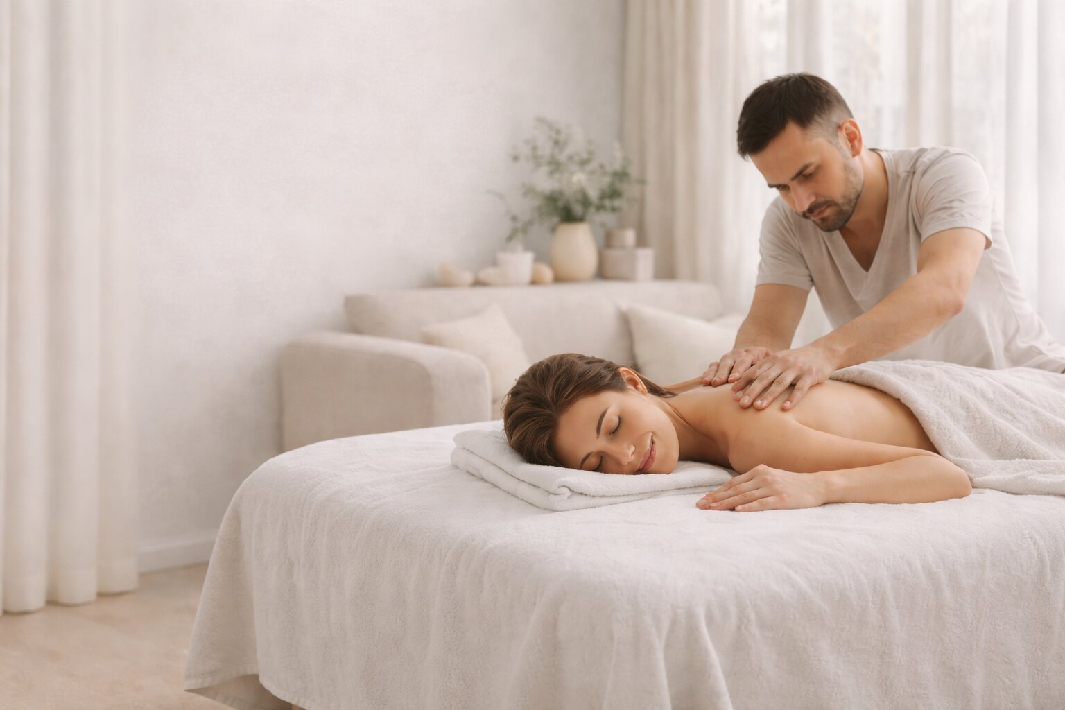 Professional in-home relaxation massage
